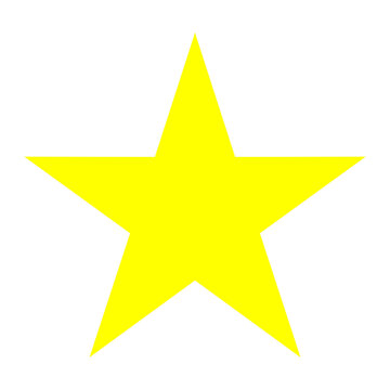 The yellow star icon has a transparent background