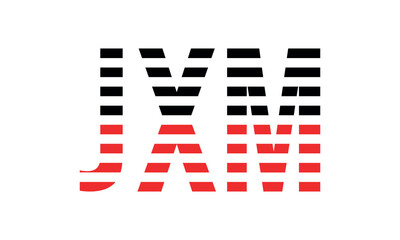 JXM three initial letter iconic line negative space minimal logo design vector template. monogram, abstract, wordmark, business, typography, minimalist, brand, company, flat, modern, unique, simple