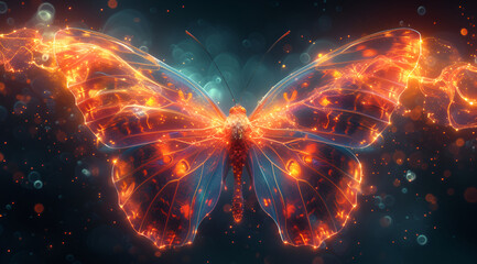 Magic butterfly energy and magic background