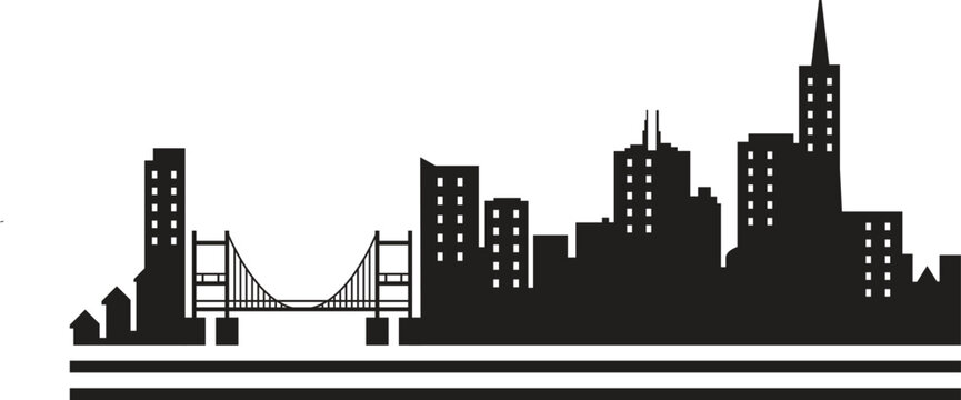 Toledo skyline horizontal banner. Black and white silhouette of Toledo City, Ohio. Vector template for your design.