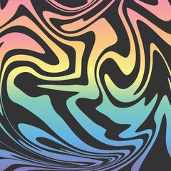 Swirling Melting Liquid Colorful Rainbow Colored for Background Texture
