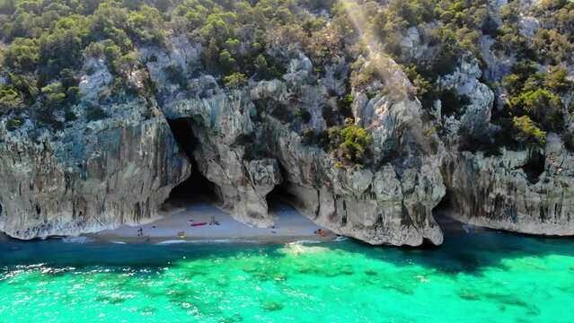 Cala Gonone Orosei coast Sardinia Italy, Cala Mariolu, Italy, east coast of Sardinia, Orosei gulf in the Baunei municipal