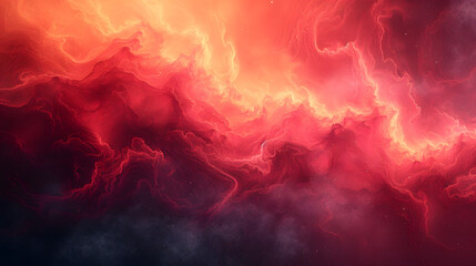 Red and Pink Cloud Filled With Smoke