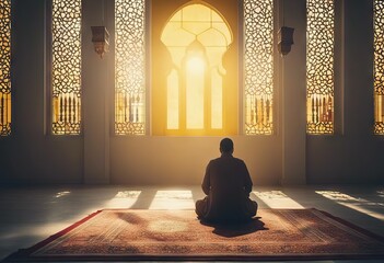 space People Yellow Photo Window blank Islam Mosque area Conceptual Sitting placement Muslim Quran Reading