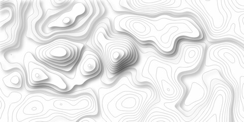 Topographic map. Geographic mountain relief. Abstract lines background. Contour maps. Vector illustration, Topo contour map on white background, Topographic contour lines vector map seamless pattern.