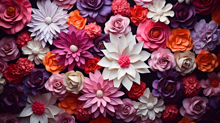 Colorful floral seamless pattern