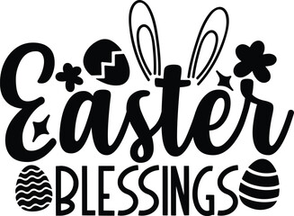 Obraz premium Easter Bunny Rabbit svg design Face Funny Easter Day Women Girls