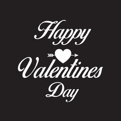 Obraz premium Happy Valentine's Day on 14 February. Valentine's Day vector illustration, poster, flyer, social media post, icon, sign/symbol, or logo.