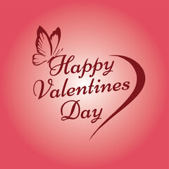 Happy Valentine's Day on 14 February. Valentine's Day vector illustration, poster, flyer, social media post, icon, sign/symbol, or logo.