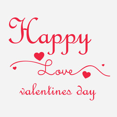 Happy Valentine's Day on 14 February. Valentine's Day vector illustration, poster, flyer, social media post, icon, sign/symbol, or logo.