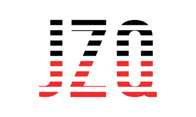 JZQ three initial letter iconic line negative space minimal logo design vector template. monogram, abstract, wordmark, business, typography, minimalist, brand, company, flat, modern, unique, simple