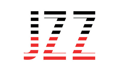 JZZ three initial letter iconic line negative space minimal logo design vector template. monogram, abstract, wordmark, business, typography, minimalist, brand, company, flat, modern, unique, simple