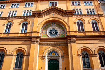 Fototapeta na wymiar Waldensian Evangelical Church - Rome - Italy