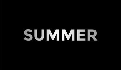 Fototapeta na wymiar Summer Text Logo Template Design Gradient