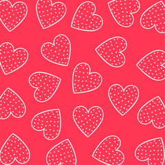 lovely heart pattern backdrop for valentines greeting card design