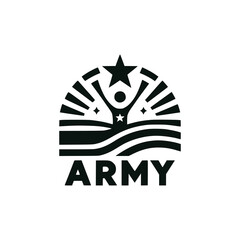 soldier army logo vector illustration template design