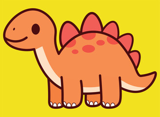 Cute dinosaur illustration, pattern, vector, for backgrounds, children's fabric textures