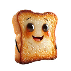 toast smiley face