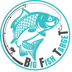 fish farm logo, aquaculture emblem, seafood design mark, modern fish farm branding, sustainable fishing icon, professional aquafarming logo, fishery emblem, aquatic farming symbol,