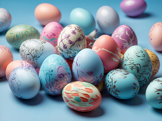 Fototapeta premium hand painted Easter Eggs