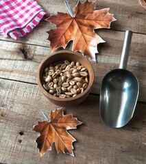 Coffee beans in a bowl