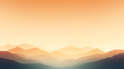 Fototapeta premium Mountain peak illustration, mountain aerial photography PPT background illustration