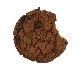 chocolate chip cookie bite isolated