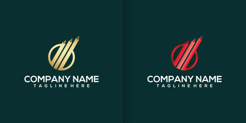 collection of Power cable Logo Template vector icon Illustrations