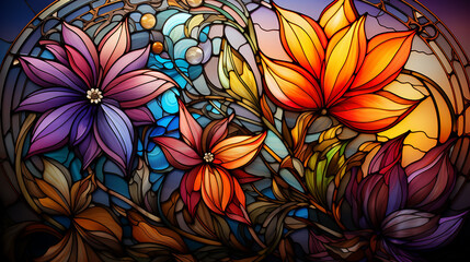 Naklejka premium A_symmetrical_geometric_design_reminiscent