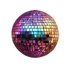 Disco ball isolated on Transparent background 