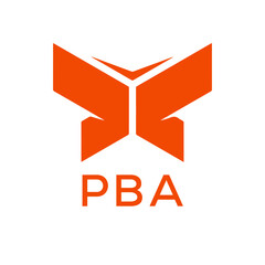 PBA Letter logo design template vector. PBA Business abstract connection vector logo. PBA icon circle logotype.
