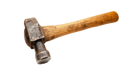 traditional hammer tool, transparent background, Ai generated Images