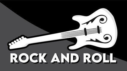 Rock and roll with guitar