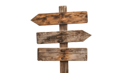 wooden name signboard, transparent background, AI generated image