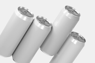 aluminum cans mockup