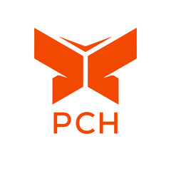 PCH Letter logo design template vector. PCH Business abstract connection vector logo. PCH icon circle logotype.
