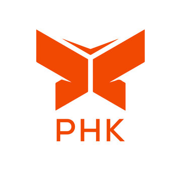 PHK Letter logo design template vector. PHK Business abstract connection vector logo. PHK icon circle logotype.
