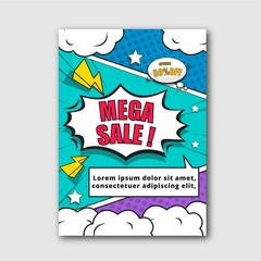 Vertical Poster Template Sales Comic Style 3