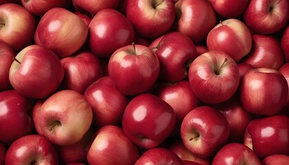 Red apples macro background 