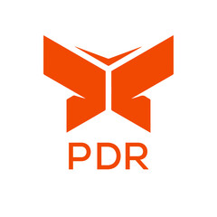 PDR Letter logo design template vector. PDR Business abstract connection vector logo. PDR icon circle logotype.
