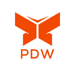 PDW Letter logo design template vector. PDW Business abstract connection vector logo. PDW icon circle logotype.

