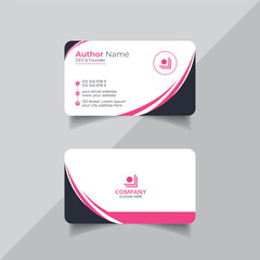 Vector clean style modern business card template or visiting card design
