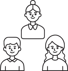 Family Members Icon set.