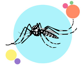 Mosquito illustration vector