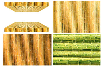 bamboo fence or wall texture background for interior or exterior design.  