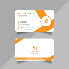 Vector clean style modern business card template or visiting card design