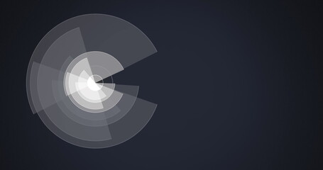 Image of scopes scanning and data processing on grey background