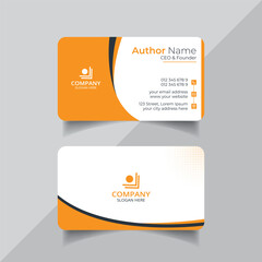 Vector clean style modern business card template or visiting card design