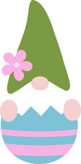 Cute Easter Gnome  vector