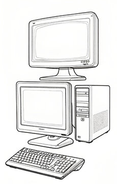 illustration of computer
